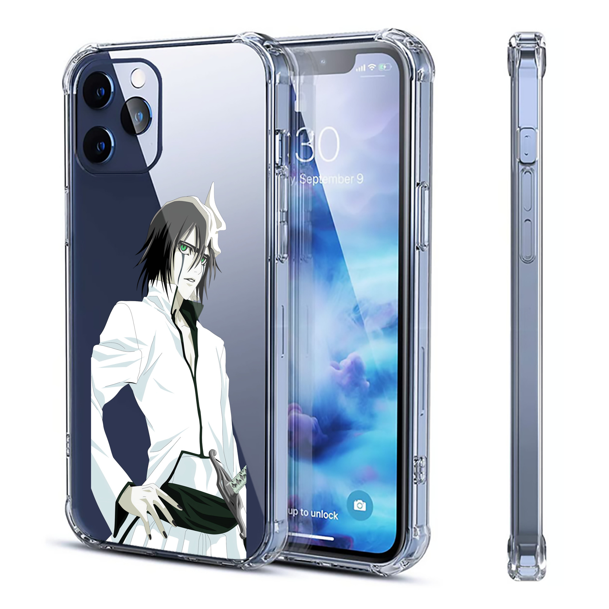 （画像用） ブリーチ ウルキオラ·シファー BLEACH Ulquiorra cifer 【iPhone 12シリーズ対応】透明スマホケース（クリアソフトケース）